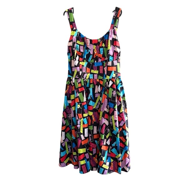 Monsters Inc Disney Parks Cotton Dress Retired Multicolor print - Picture 2 of 13